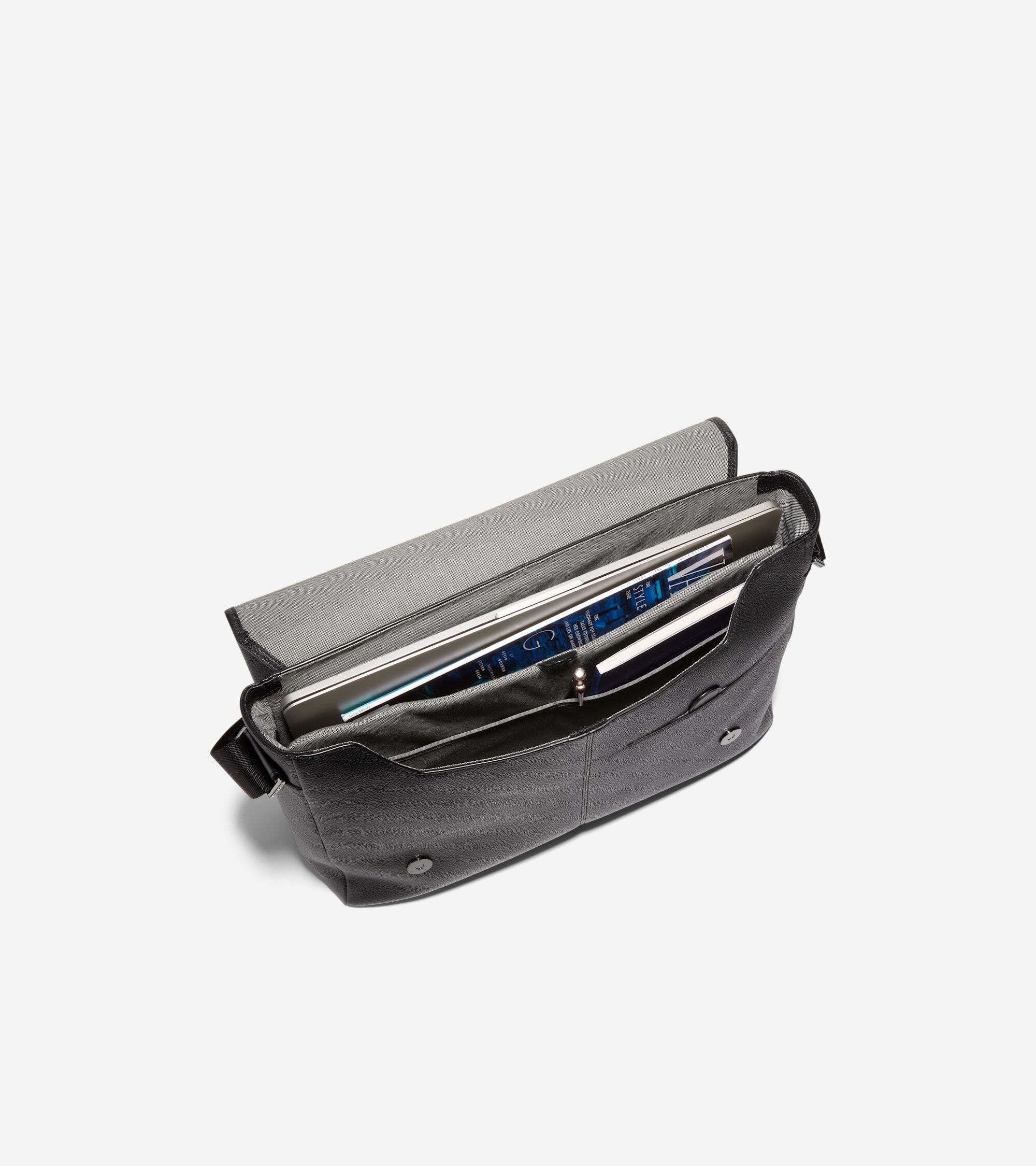 Amazon.com: Cole Haan Triboro Messenger, Black : Clothing